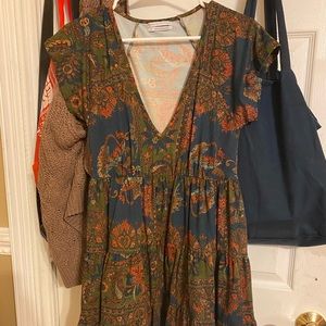 Urban Outfitters, V Neck Soft Dress